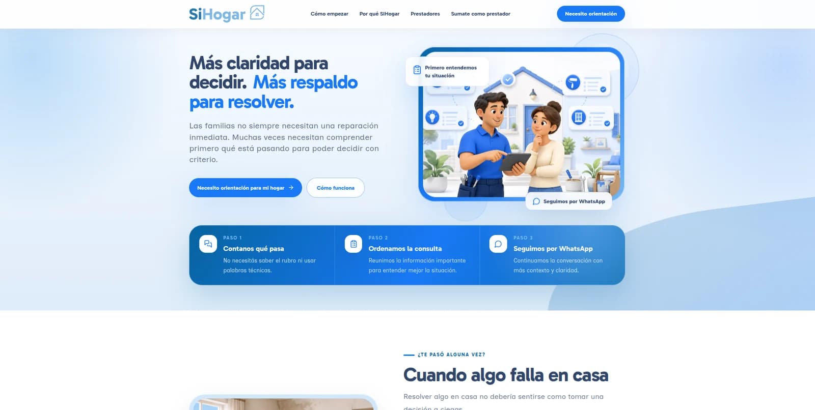Vista del proyecto SiHogar