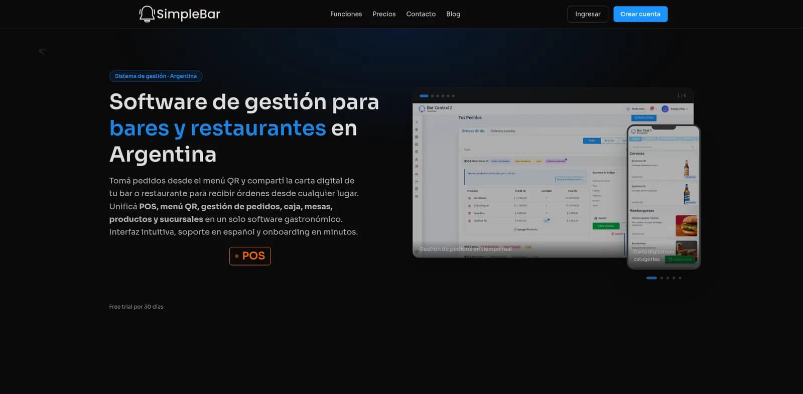 Vista del proyecto SimpleBar